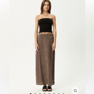 Afends hometown seersucker Maxi Skirt